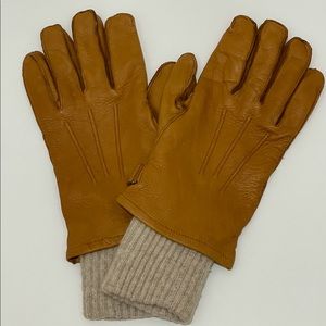 Eddie Bauer Deer Skin Gloves with Ribbed cuffs